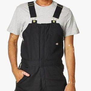 NEW Dickies Mens Insulated Bib Overall XL black